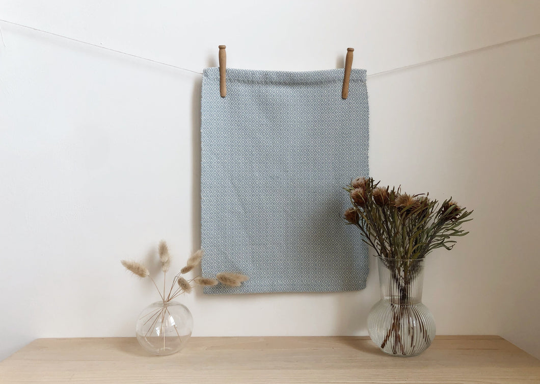 handwoven placemats sky blue
